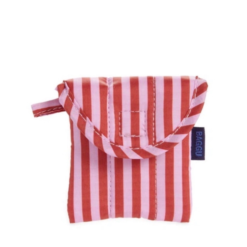 BAGGU Cerise Stripe AirPod Case
